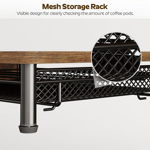 YATINEY rustic brown tabletop complements kitchen decor beautifully