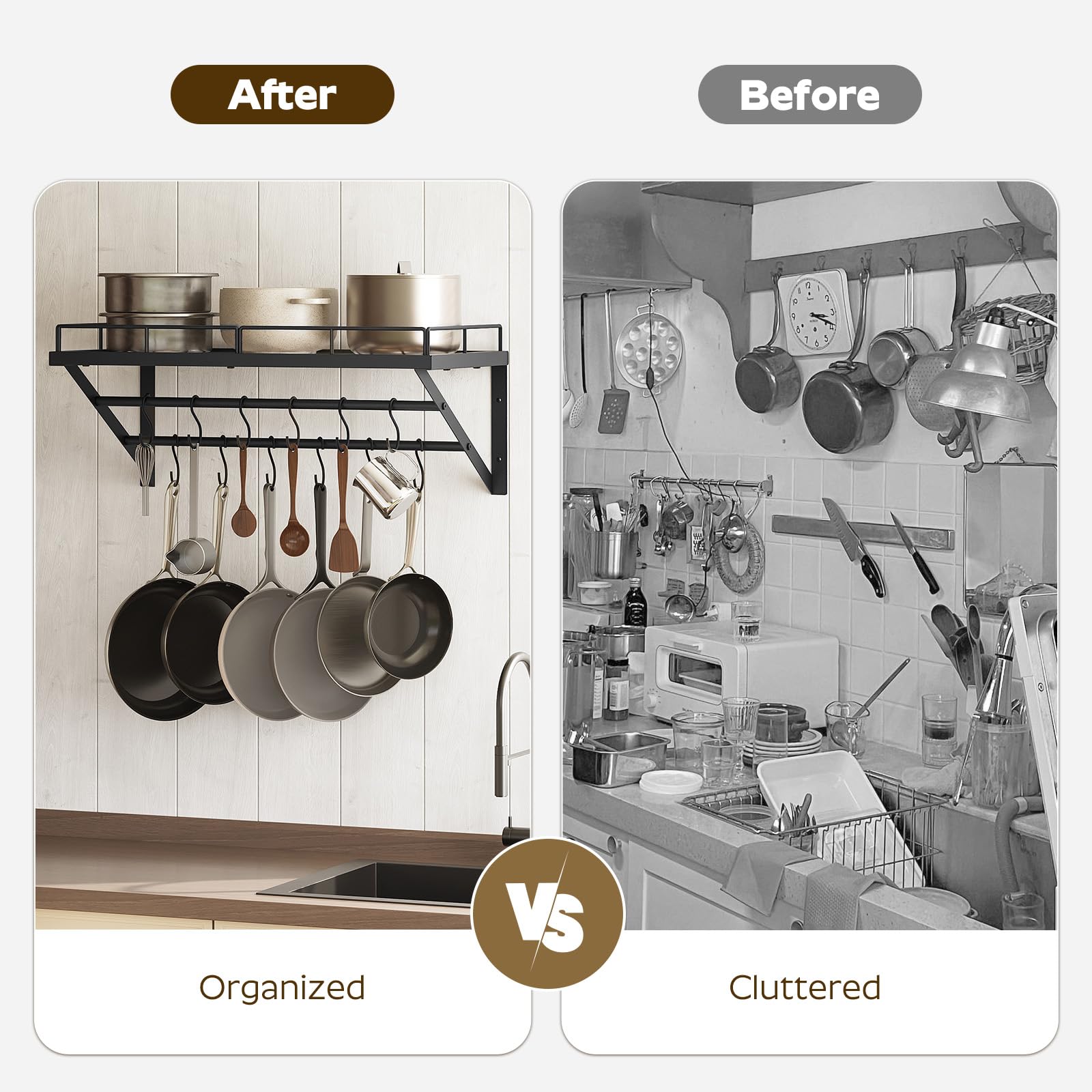 Versatile design suitable for bathrooms or study rooms to add organization.