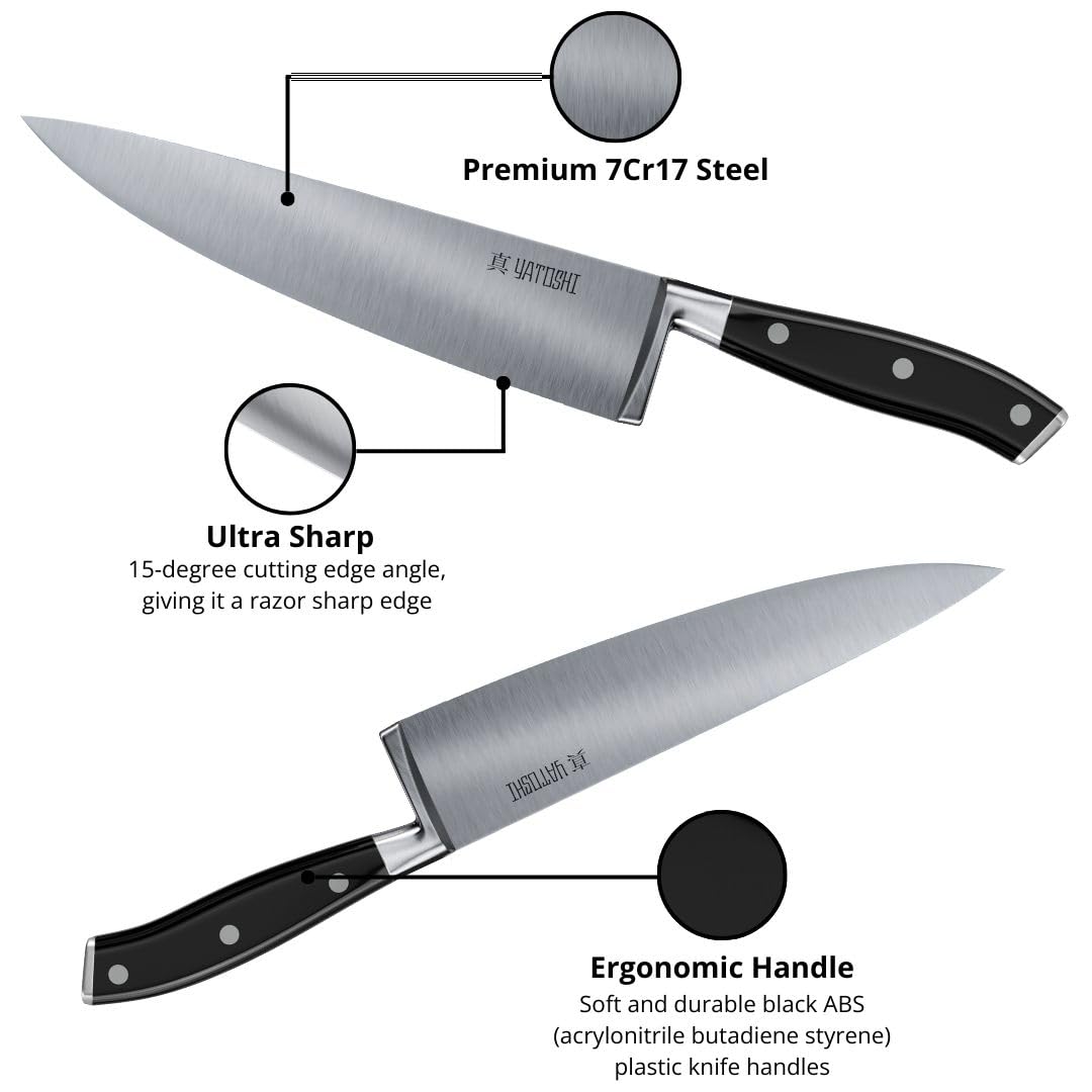 Yatoshi Knives paring knife close-up ideal for precise peeling and trimming.