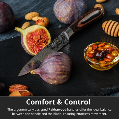 Yatoshi 7-inch Santoku knife for chopping, dicing, and mincing