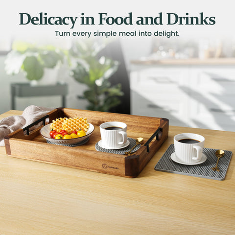 YaTriunfo tray with rounded edges and sturdy build for daily use
