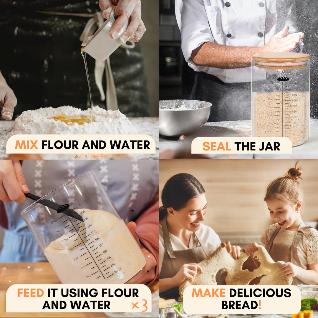 Yayacol multifunction storage jar for pantry staples