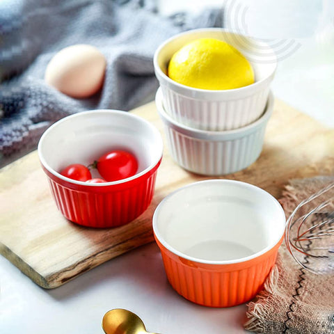 YAZYLIFE oven-safe ramekins handle high heat for baking.