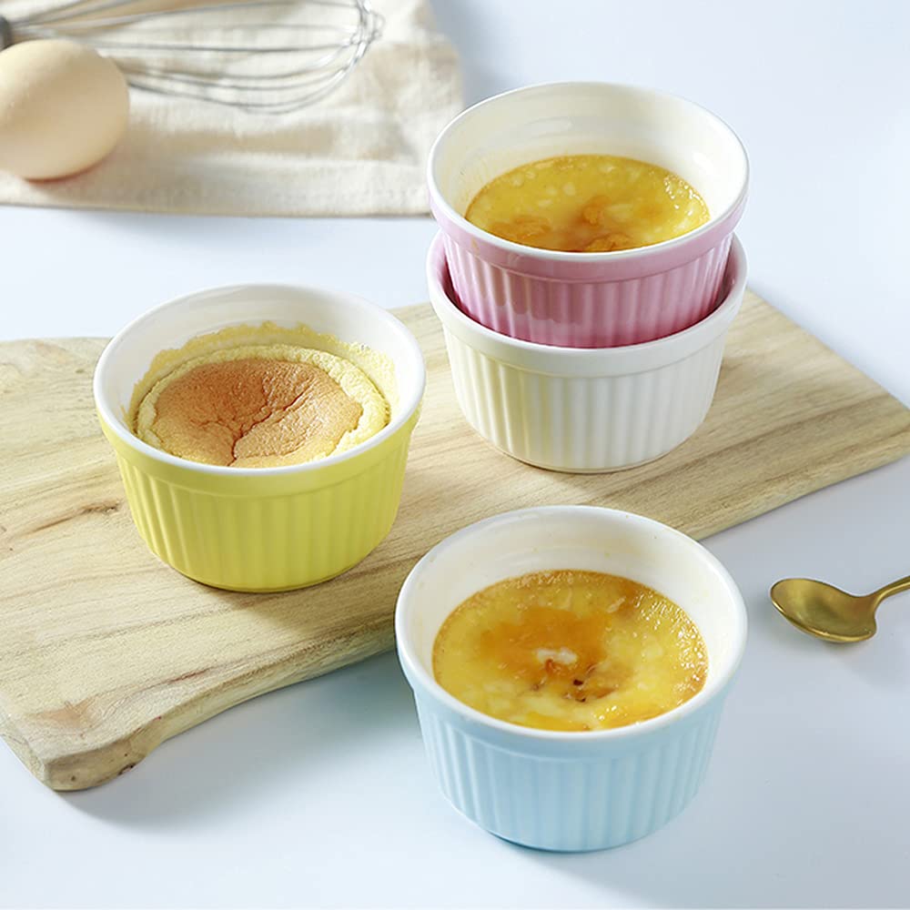 YAZYLIFE pink ramekins brighten tableware for gatherings.