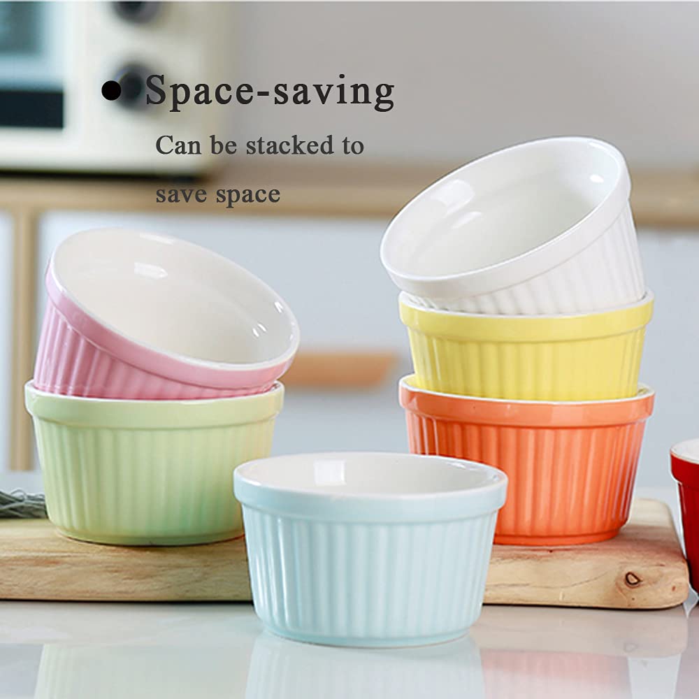 YAZYLIFE set of 6 ramekins offers versatile serving options.