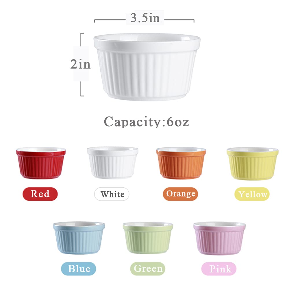 YAZYLIFE 6oz ramekins as soufflé dishes for elegant presentations.