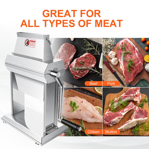 YBSVO 40 blades in action ensure precise tenderizing and even flavor penetration