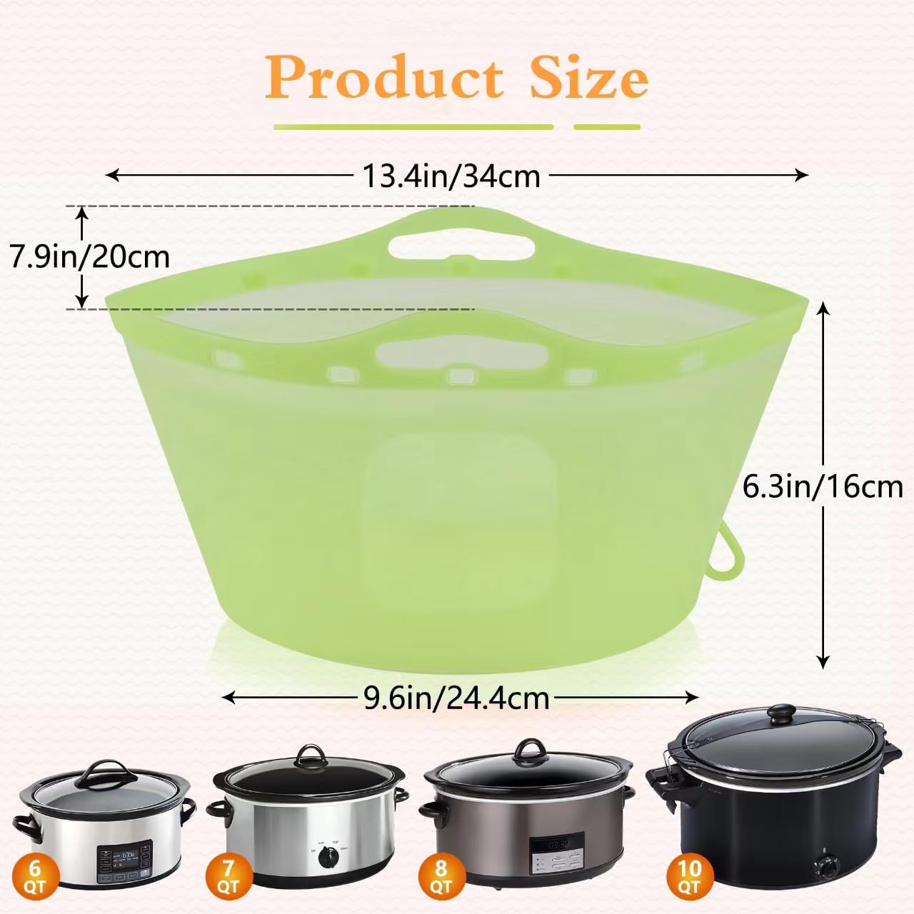 YCGCP liner features side hooks for easy lifting and washing.