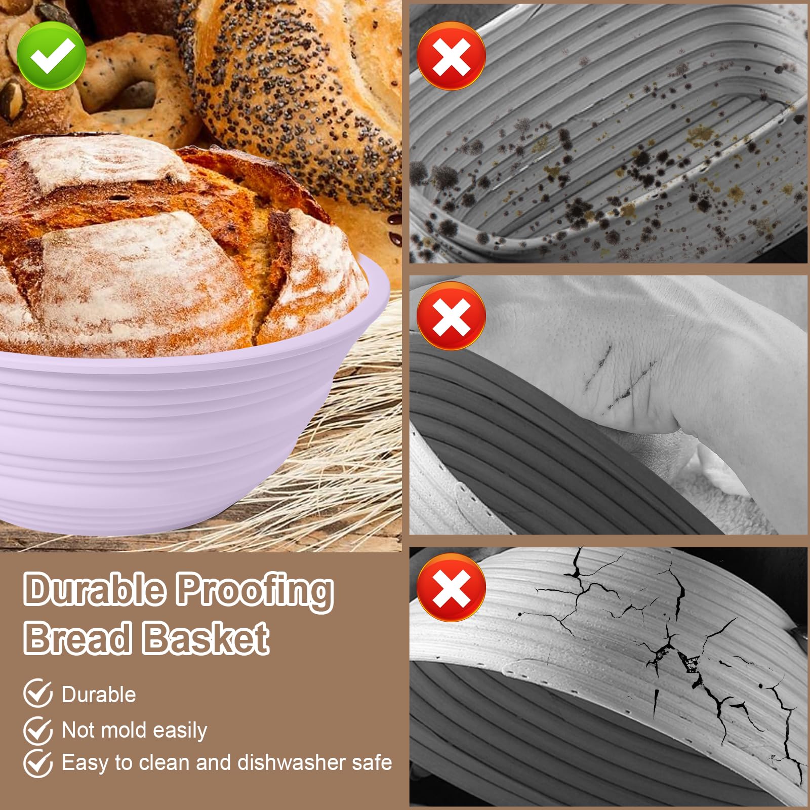Ycgcp UV-smooth surface improves dough release and makes cleaning effortless.