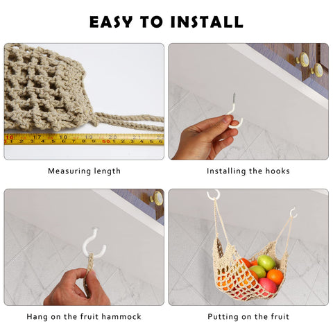 Ycsst under-cabinet banana hanger keeps bananas tidy and ripening evenly.