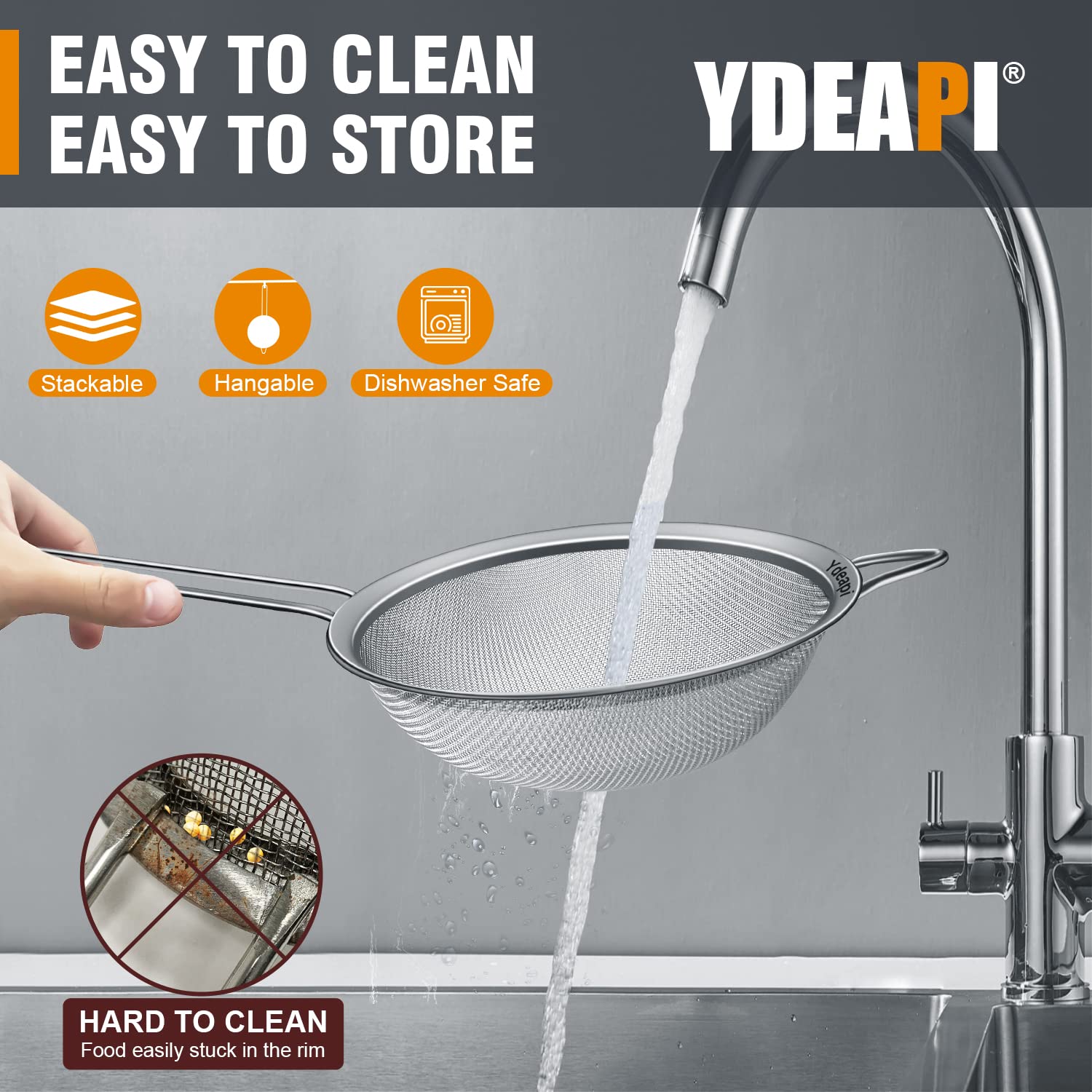 Ydeapi hanging ears enable easy storage and hands-free rest