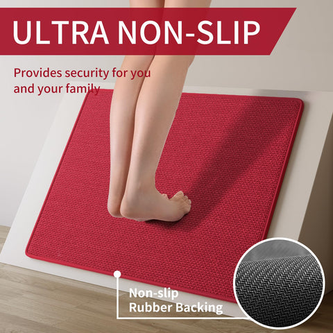 YDKGL imitation linen runner red adds cozy kitchen style