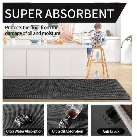 YDKGL mat absorbs spills and protects your floor.