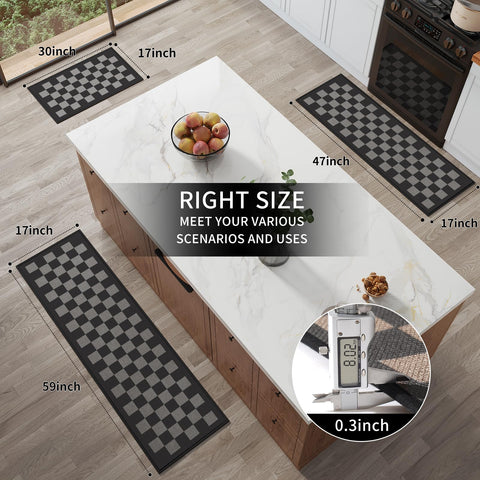 YDKGL anti-fatigue design helps you stand comfortably while cooking or cleaning.
