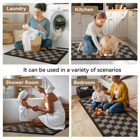 YDKGL kitchen mat anti-fatigue design supports standing comfort during long cooking sessions.