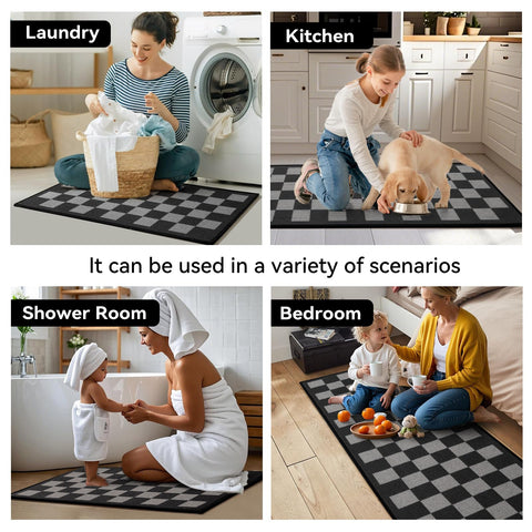 YDKGL mat suits kitchens, laundry rooms, and front of sinks for high-traffic areas.