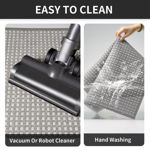 Gray-toned YDKGL kitchen mat complements any kitchen decor
