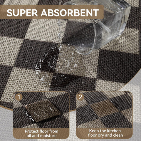 YDKGL kitchen mat multi-function is ideal for laundry rooms and in front of sinks.