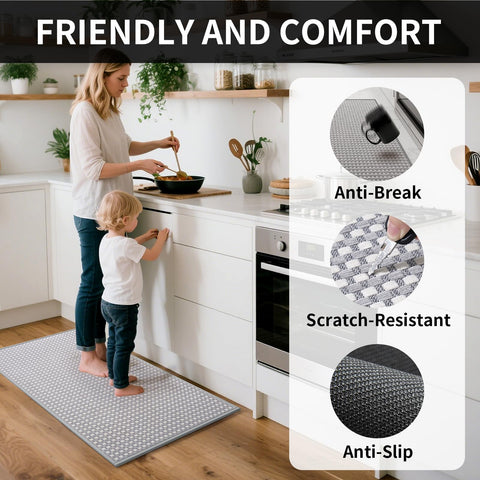 Soft chenille surface feels cozy while cooking with YDKGL mat