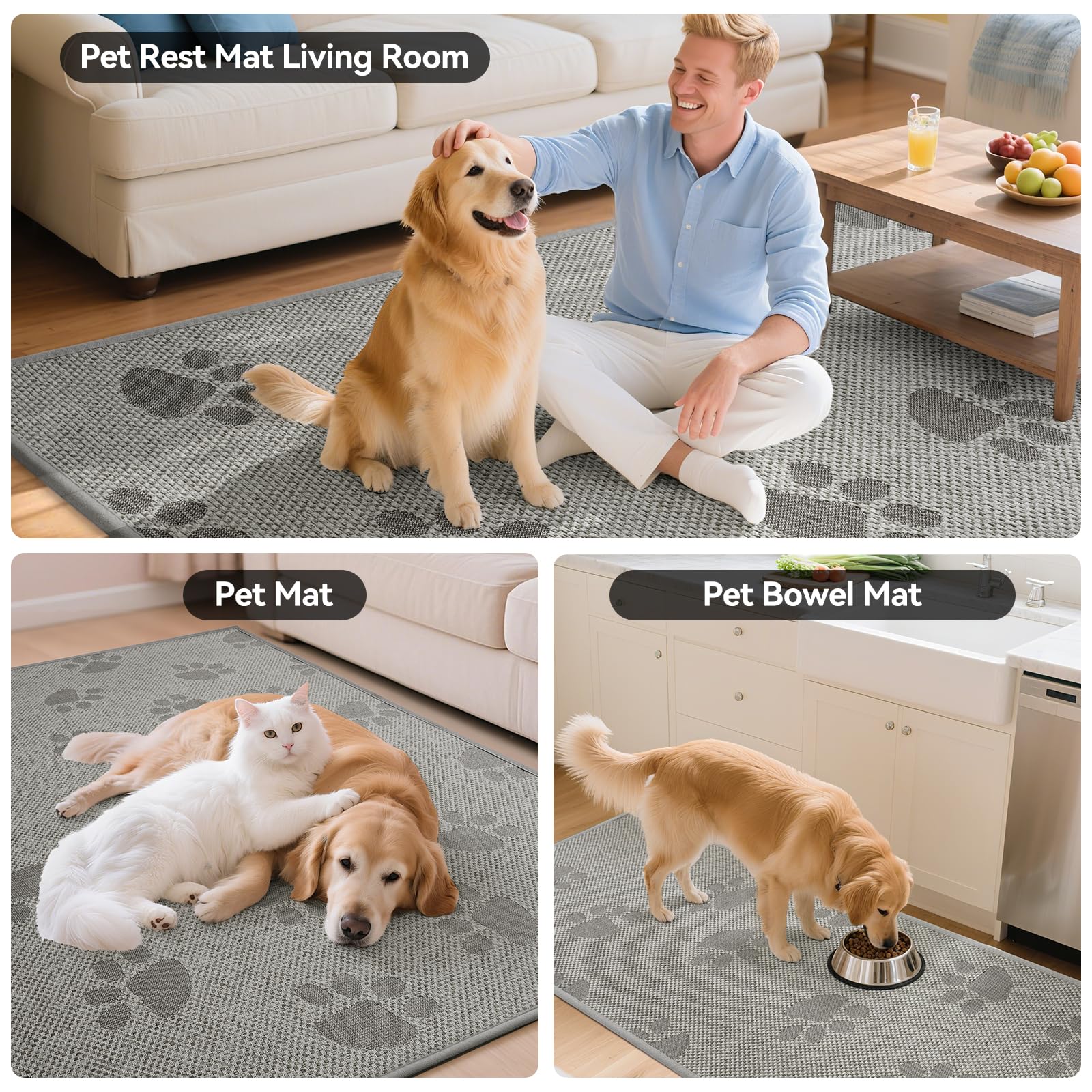 YDKGL kitchen mat durable stain-resistant design for busy homes