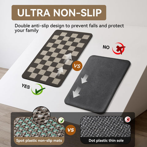 YDKGL kitchen mat washable for easy upkeep.