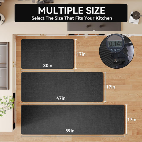 YDKGL kitchen mat washable texture simplifies cleaning after spills.