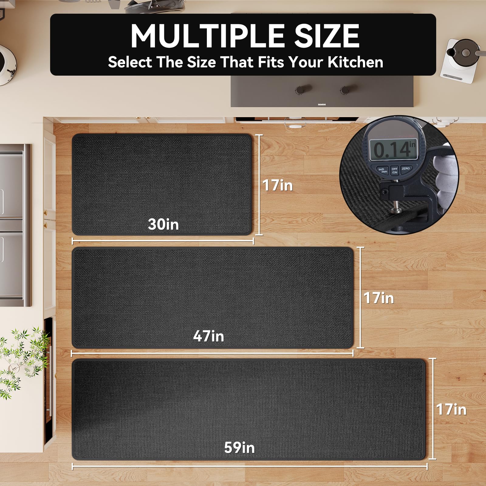 YDKGL washable mat is easy to clean and quick to refresh.