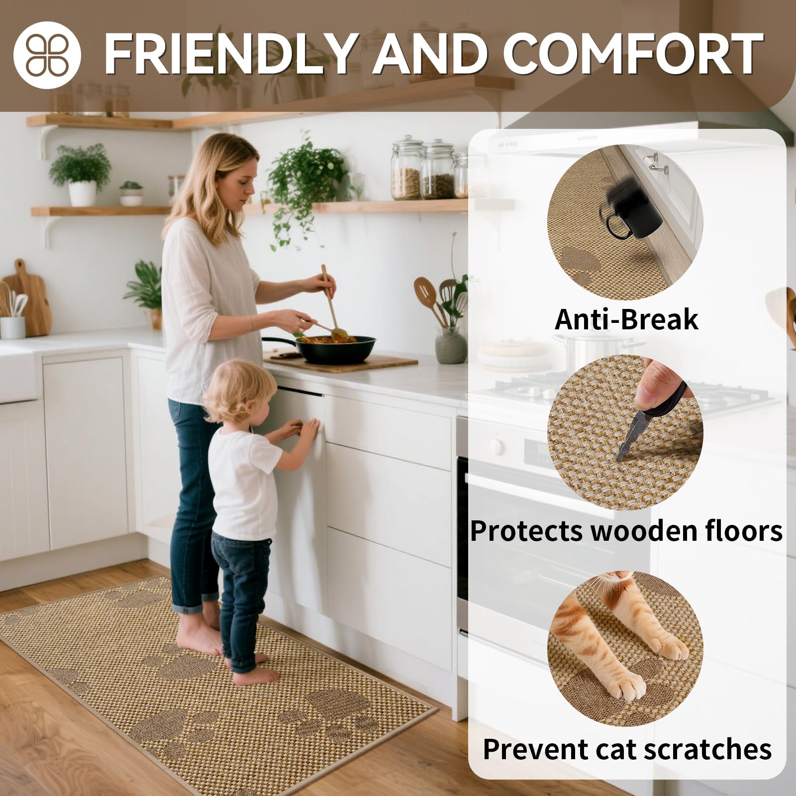 YDKGL mat demonstrating quick-dry microfiber near the sink