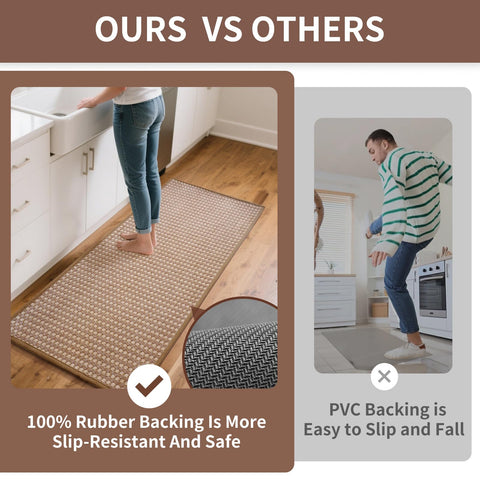YDKGL kitchen rug anti-fatigue support eases standing during meals.