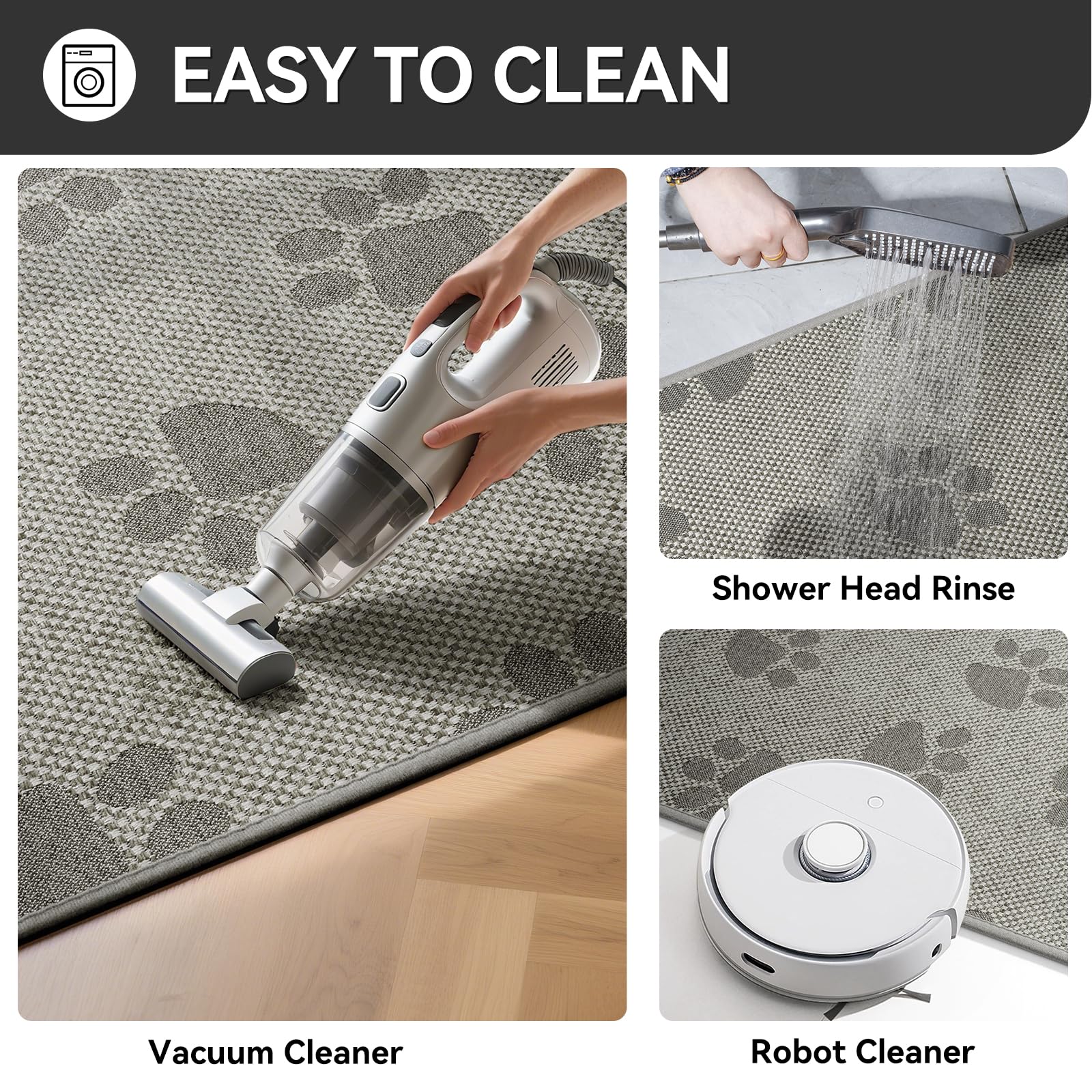 YDKGL kitchen runner embroidery pattern hides dirt effectively