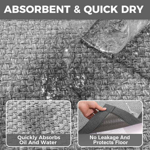 YDKGL kitchen sink-side mat catches splashes and mess.