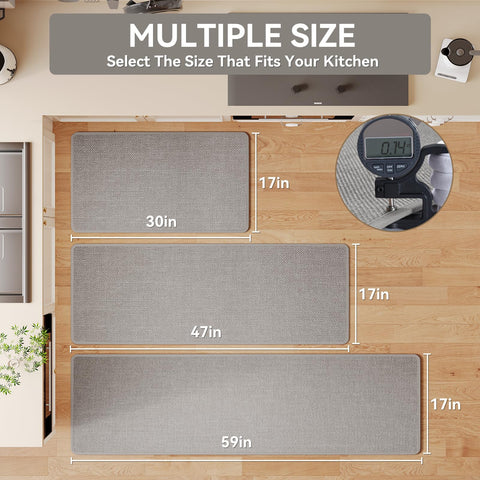YDKGL oil absorbent kitchen mat helps keep floors clean during cooking