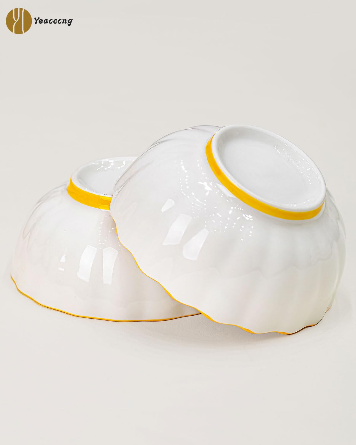 Yeacccng easy-care bowls safe in dishwasher and microwave