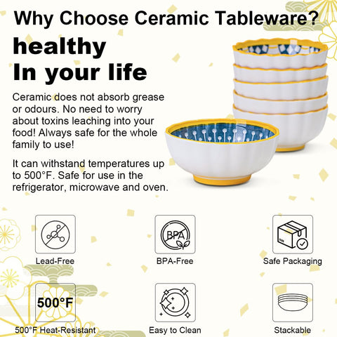 Yeacccng gift-ready ceramic bowls ideal for housewarmings and celebrations