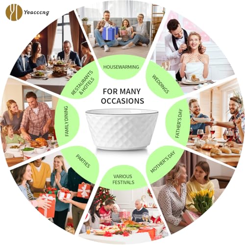 Yeacccng bowls are lead-free and cadmium-free for safe daily use