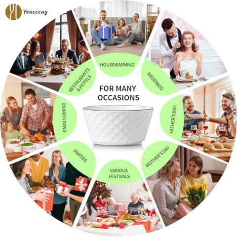 Yeacccng bowls are lead-free and cadmium-free for safe daily use