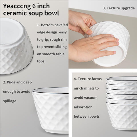 Yeacccng bowls perfect for salads, pasta, and fruit presentations