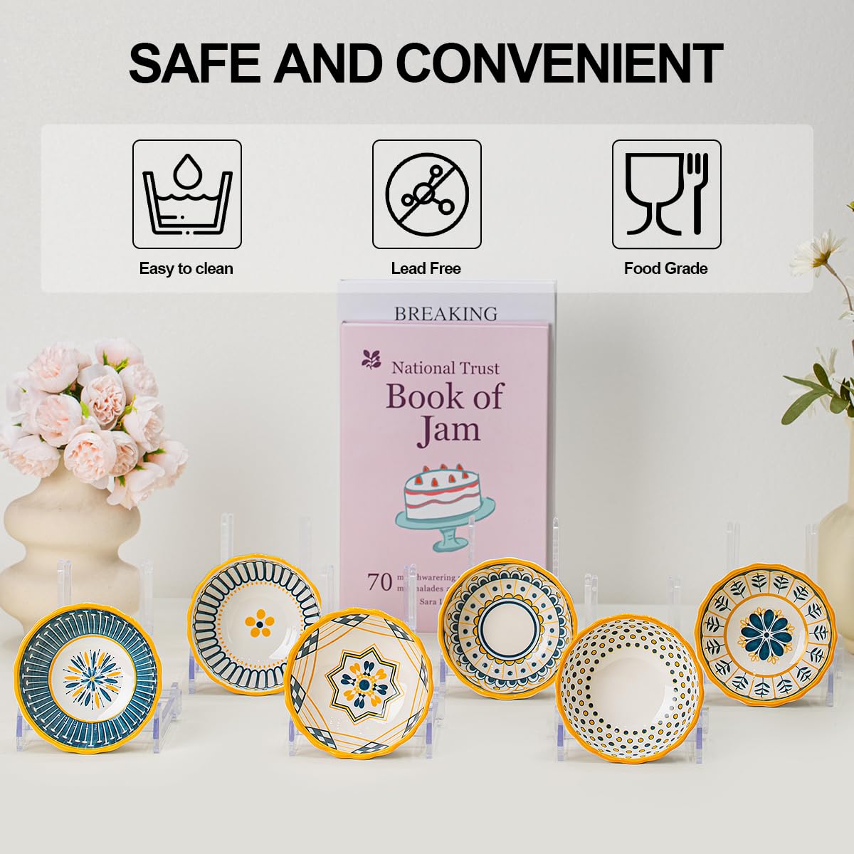 Yeacccng smooth glossy finish adds elegance to table presentation