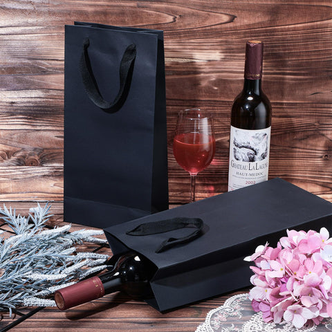 Yeaqee gift bags for wine retail packaging and easy handling.