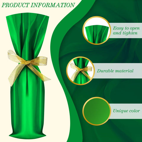 Yeaqee gold ribbon roll adds festive wrapping detail for wine gifts.