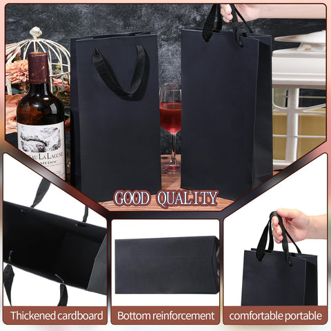 Yeaqee reusable gift bags for wine, perfect for weddings and parties.