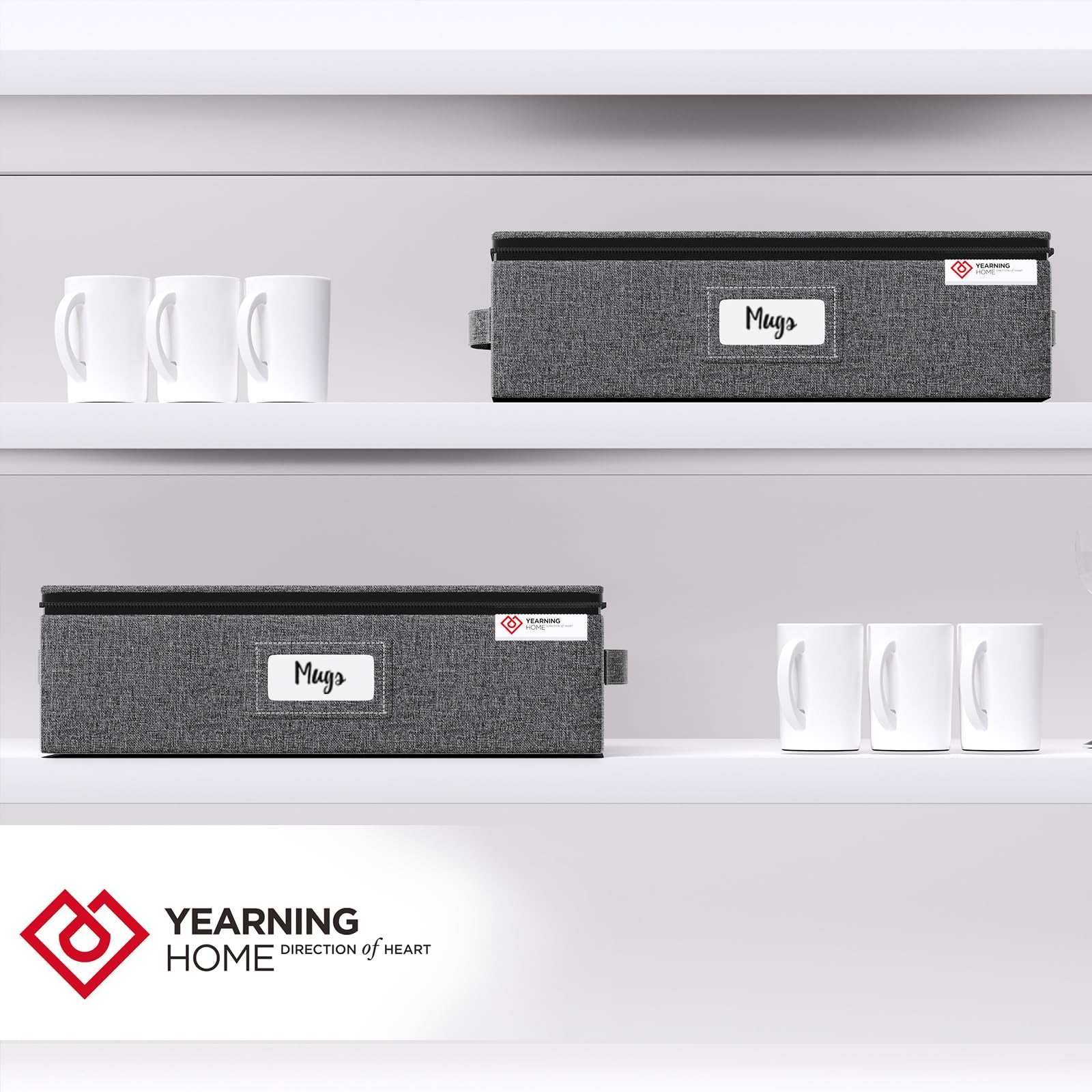 YearningHome 12-cup capacity organizer fits mugs, tea cups, and glasses