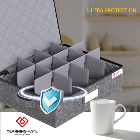 YearningHome stackable storage box demonstrates space-saving in cabinets