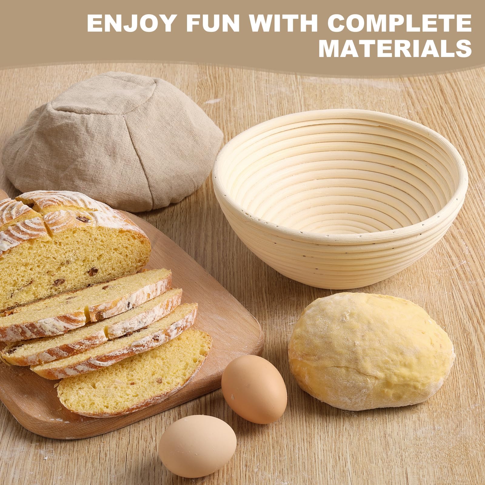 Easy-clean design of Yeatruojeet baskets supports quick post-bake maintenance.