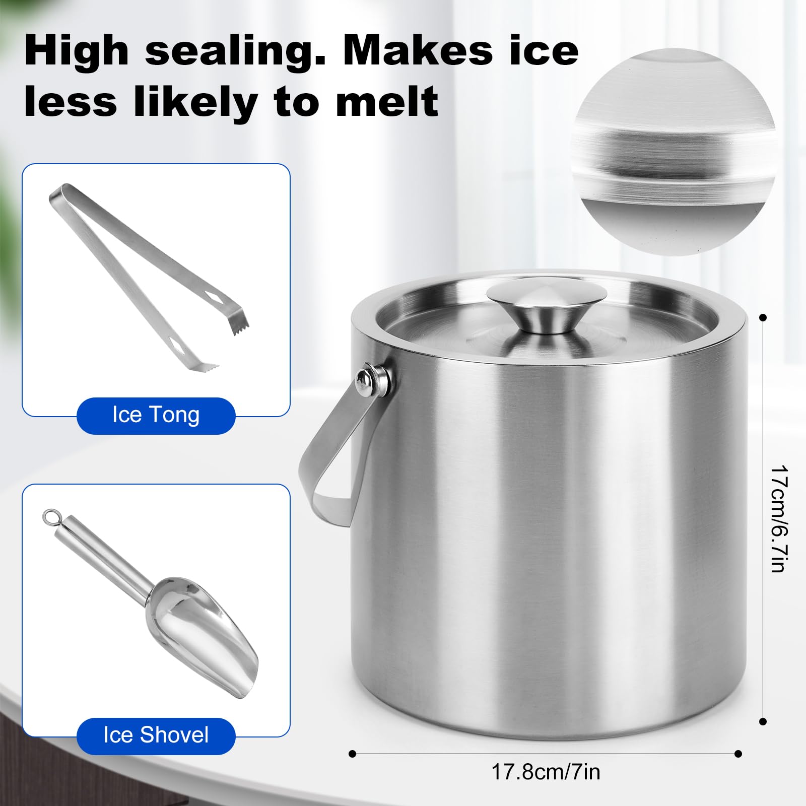 Yeatruojeet double-wall insulation preserves ice longer during events.