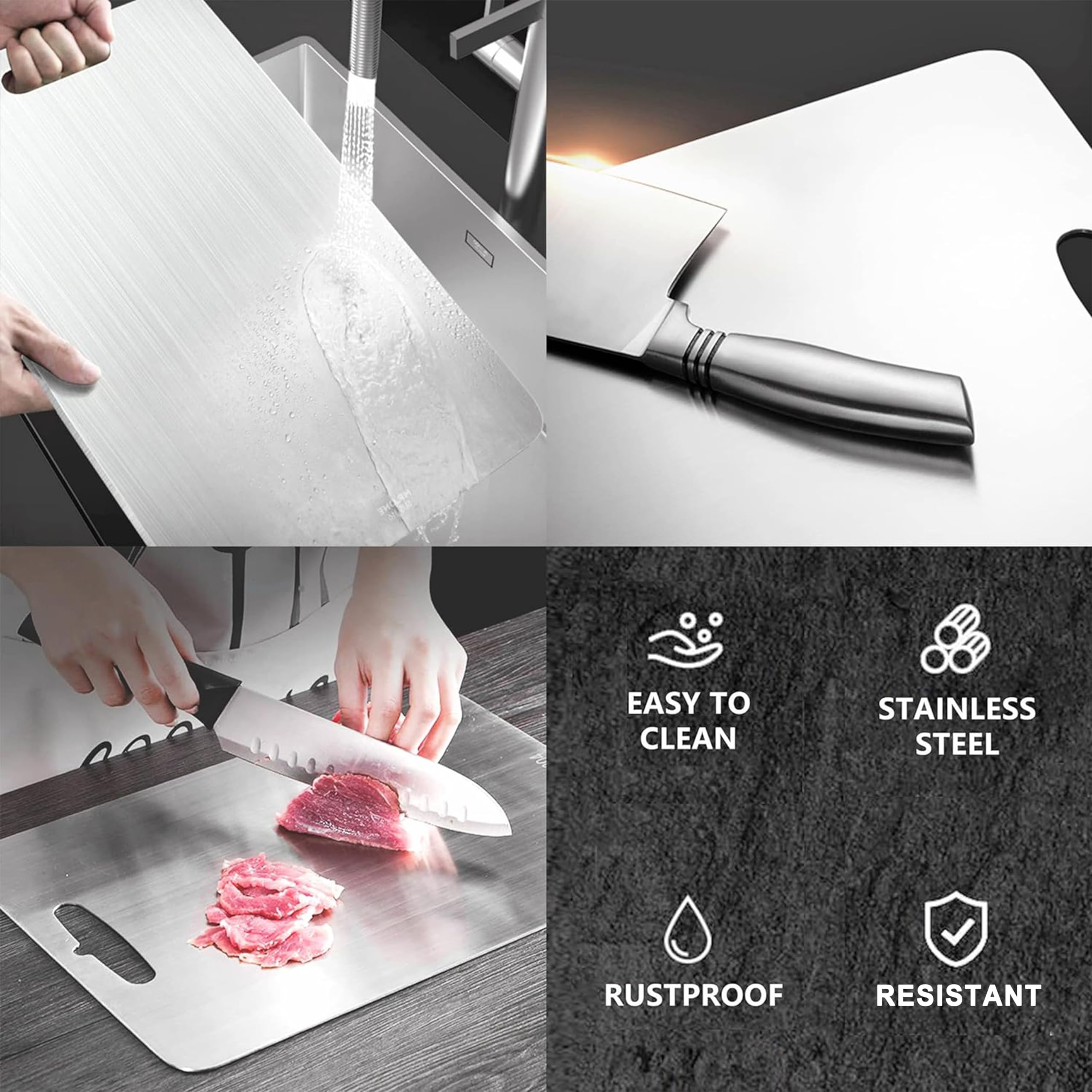 YEAVS cutting board is dishwasher-safe for quick cleanup after chopping