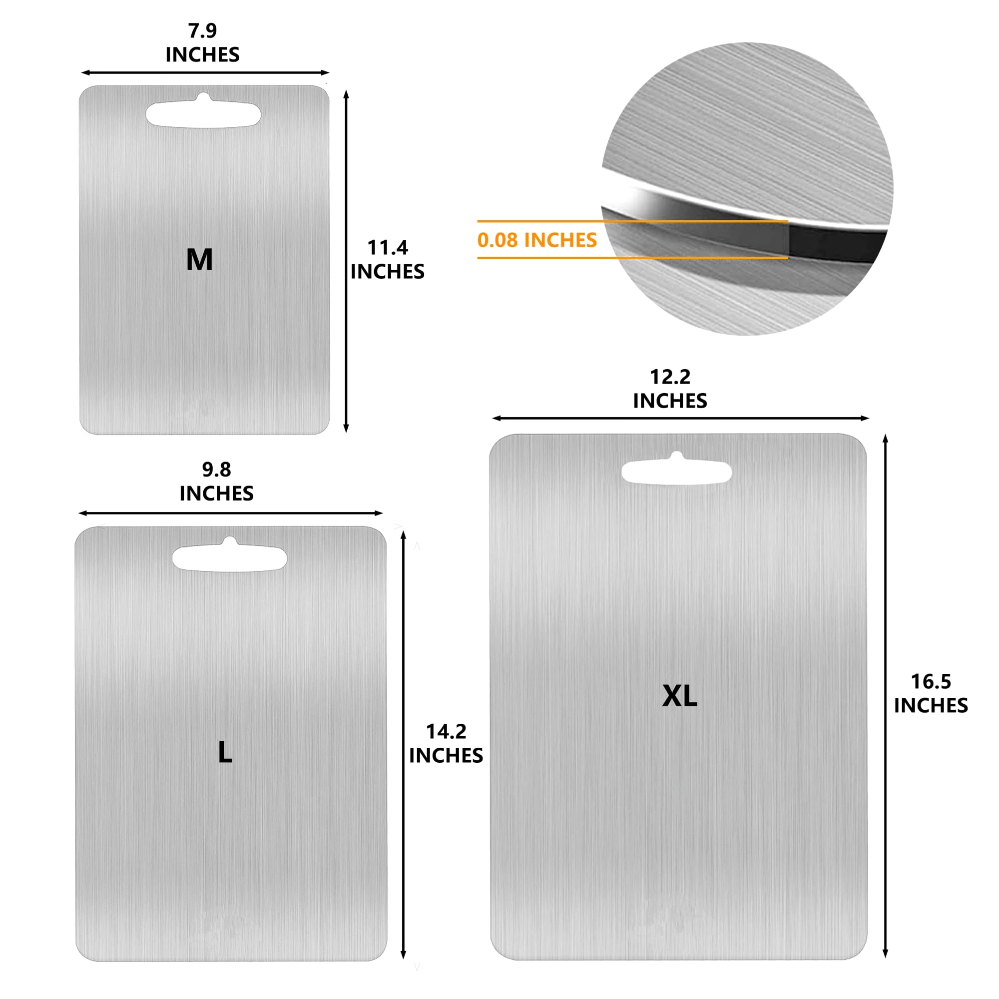 YEAVS textured surface cutting board enhances grip for precise slicing