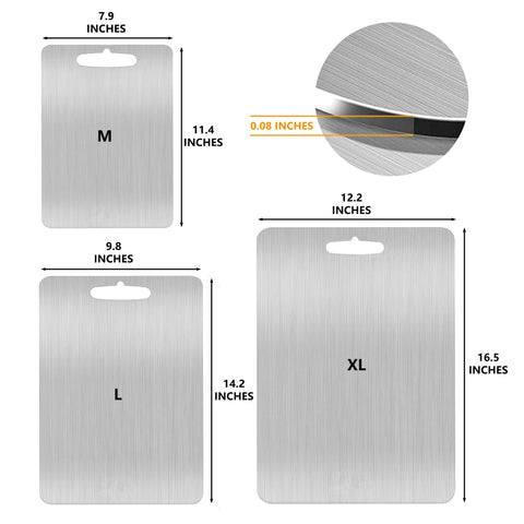 YEAVS textured surface cutting board enhances grip for precise slicing