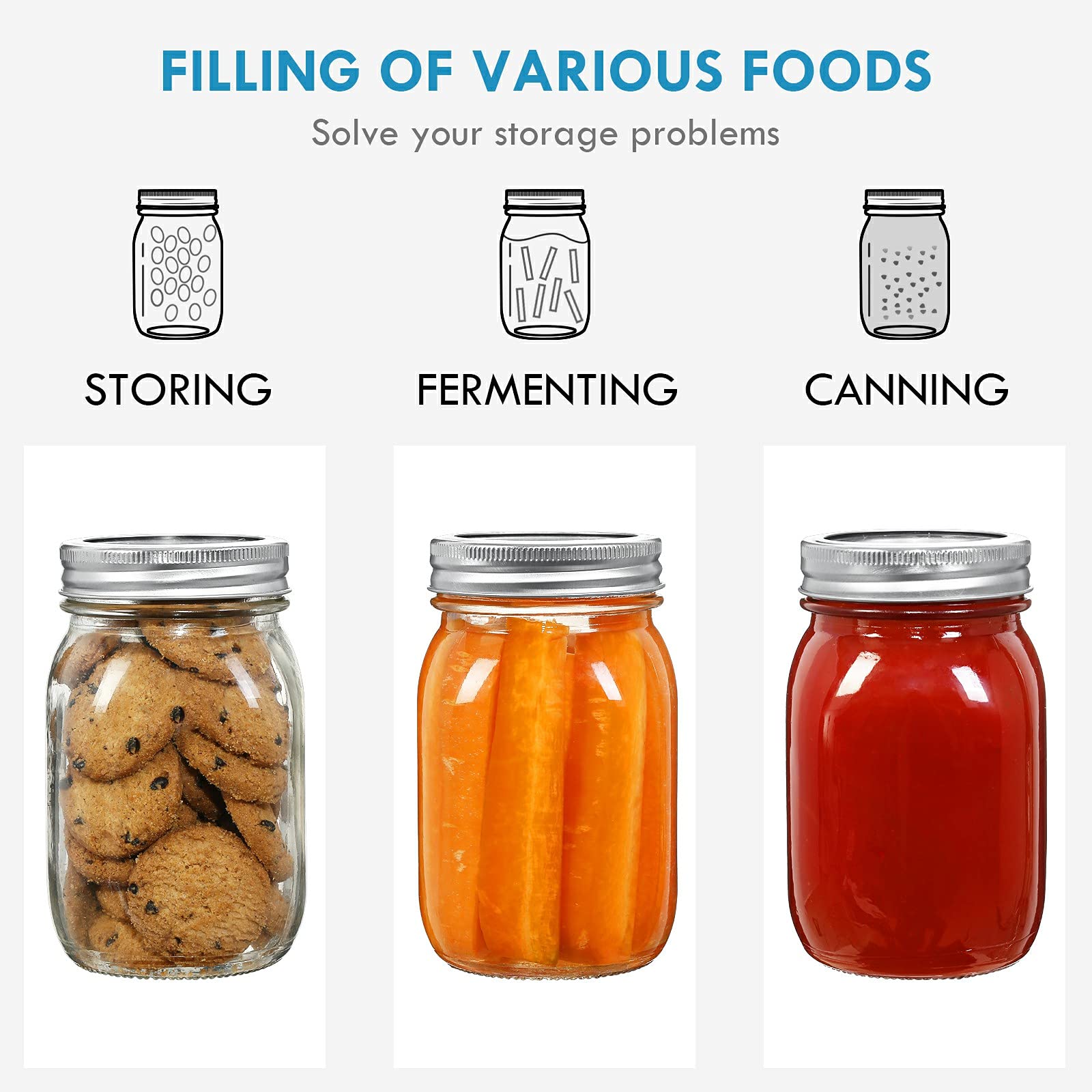 YEBODA jars suited for DIY candles and wedding favors