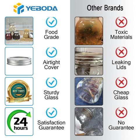 YEBODA decorative jar for crafts and home décor projects.